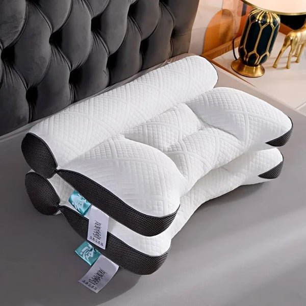 Ergonomic Goose Down Pillow, Cervical Support Comfort Down Pillow, Sleep Enhancing Pillow - Coldesk