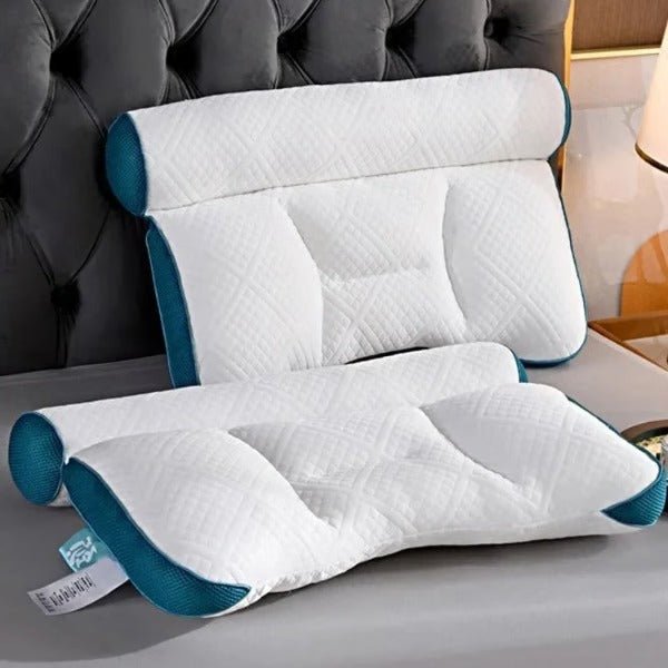 Ergonomic Goose Down Pillow, Cervical Support Comfort Down Pillow, Sleep Enhancing Pillow - Coldesk