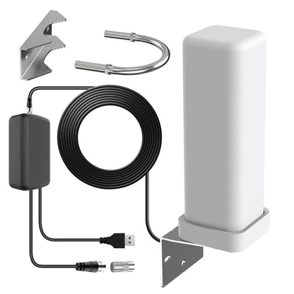 Extra Range 360° Premium Antenna 2025 HDTV Outdoor Antenna Amplified 460 Mile Range - Coldesk
