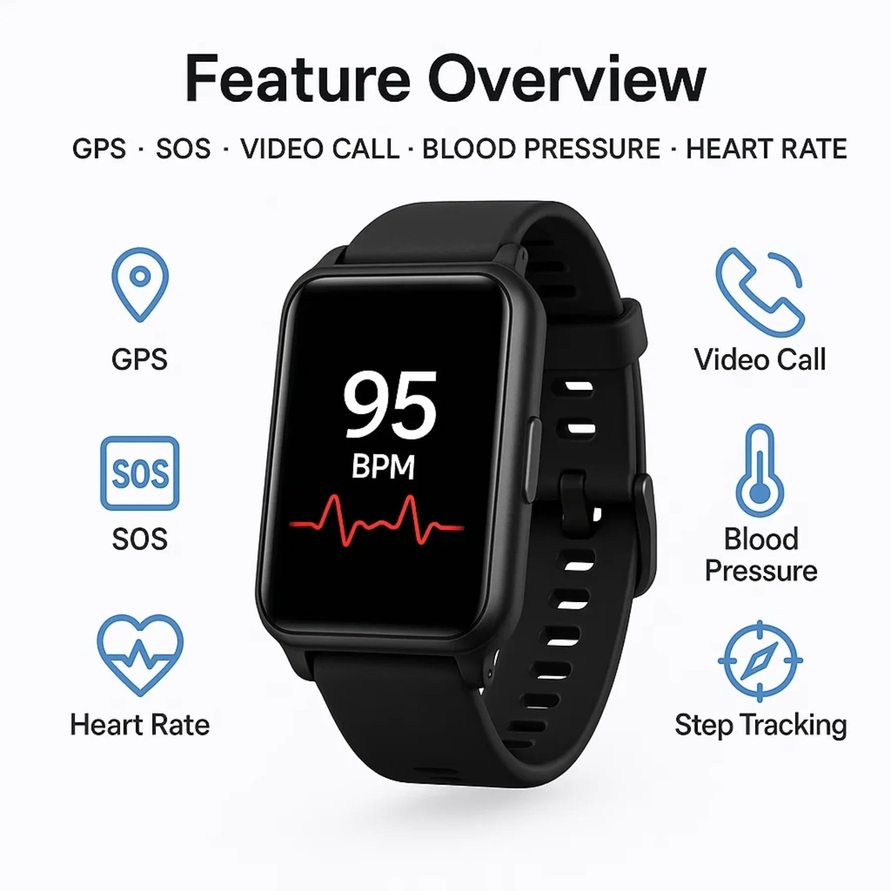 Fall Detection Smartwatch for Seniors - Coldesk