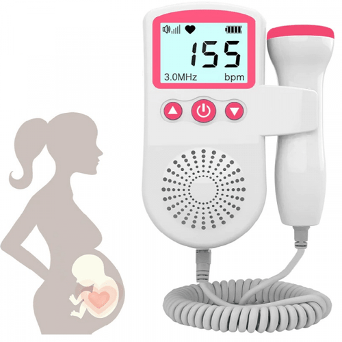 Fetal Doppler Heart Rate Monitor Home Pregnancy Baby Fetal Heart Rate Sound Detector - Coldesk