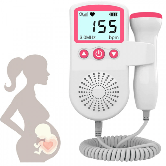 Fetal Doppler Heart Rate Monitor Home Pregnancy Baby Fetal Heart Rate Sound Detector - Coldesk