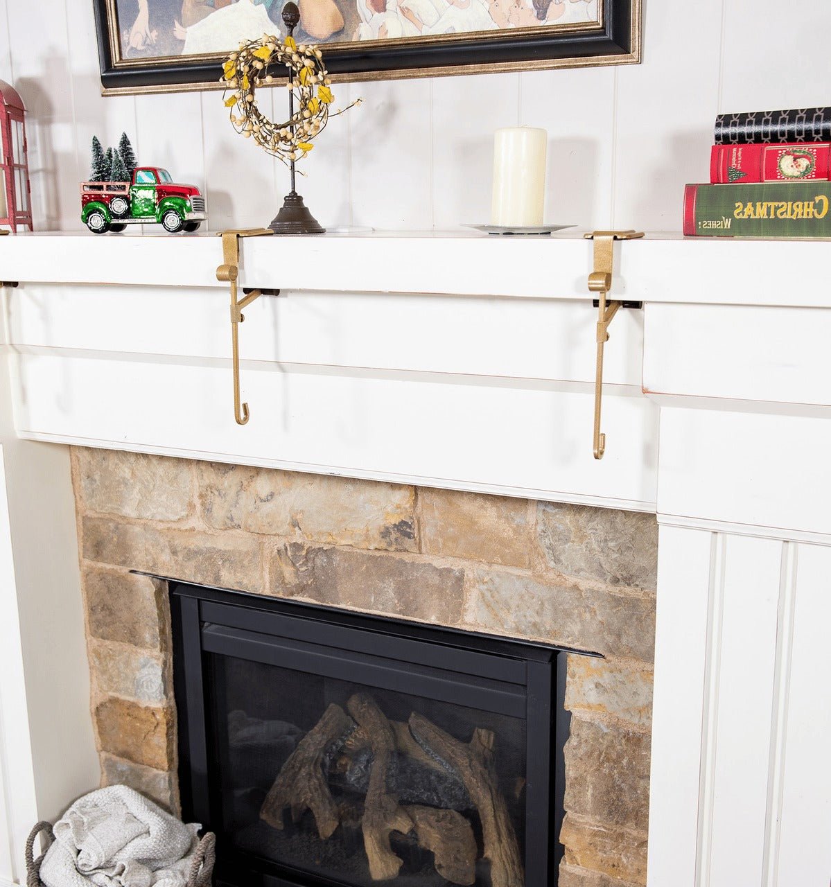 Garland Christmas Stocking Holders for Mantle - Coldesk