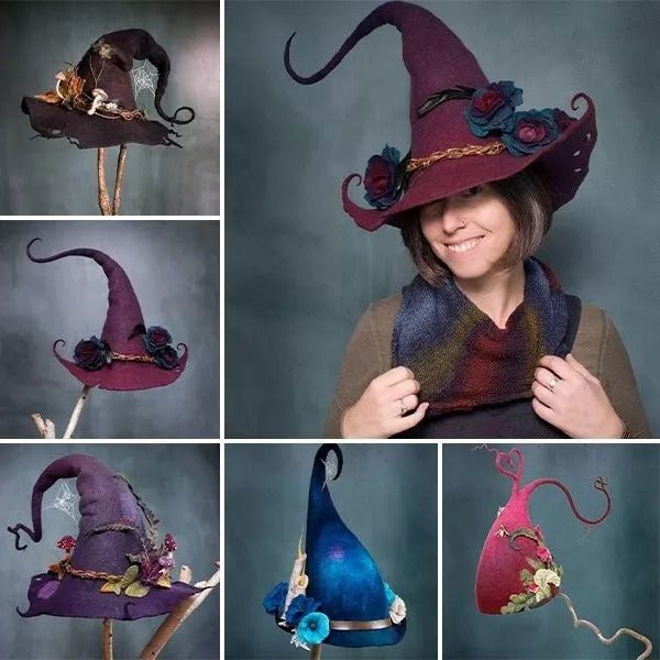 Halloween Party Felt Witch Hats - Coldesk