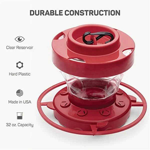 Hanging Bee Proof Hummingbird Water Feeders with Perch - Coldesk