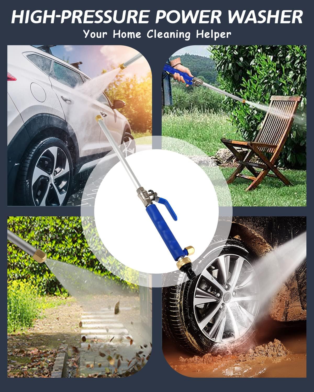 High-Pressure Washer Spray Nozzle Car Wash Water Hose - Coldesk