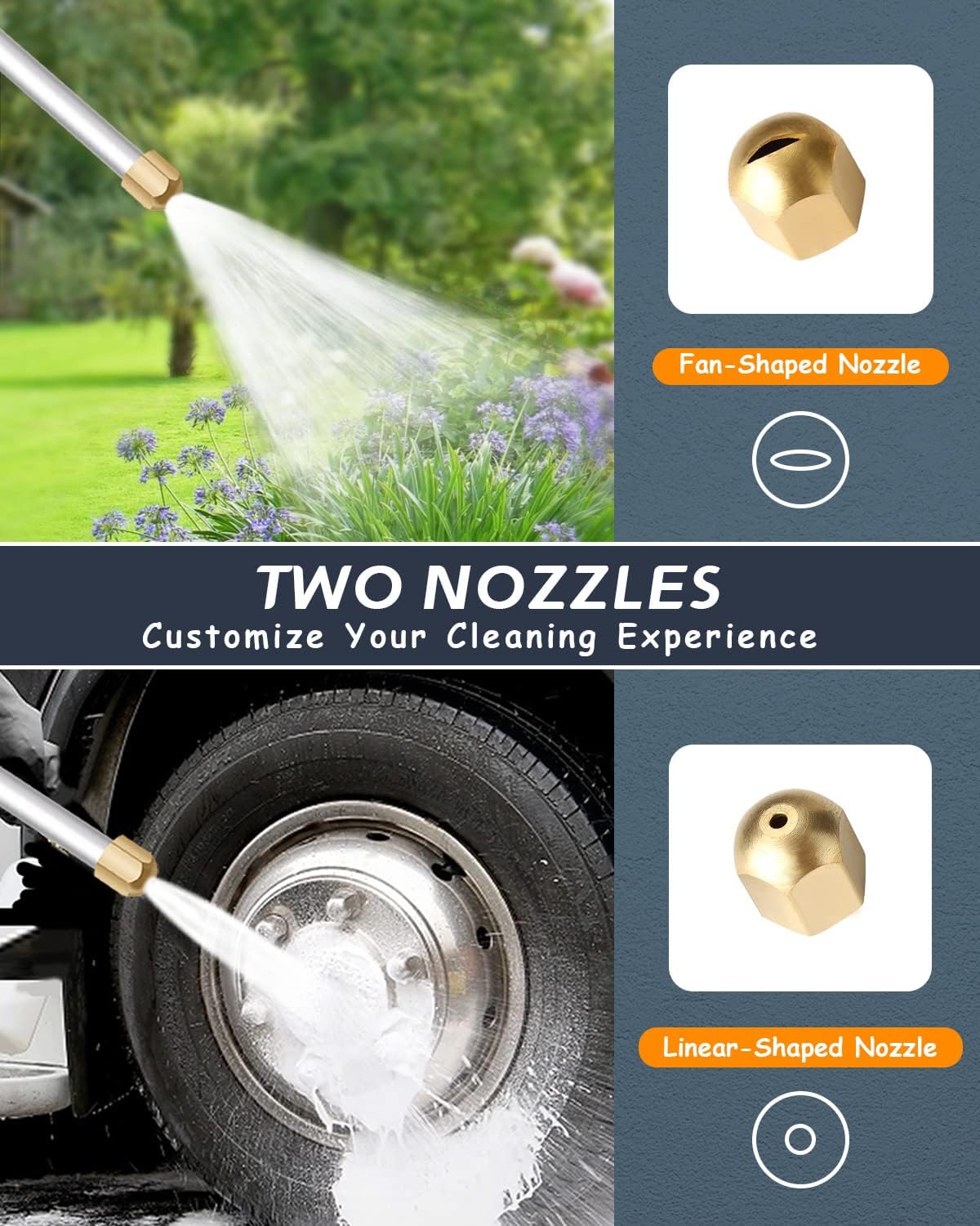 High-Pressure Washer Spray Nozzle Car Wash Water Hose - Coldesk