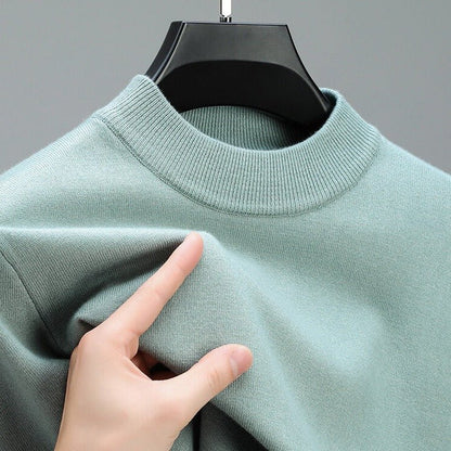 High-Quality Men's Cashmere Sweater With Elegant Hem - Coldesk