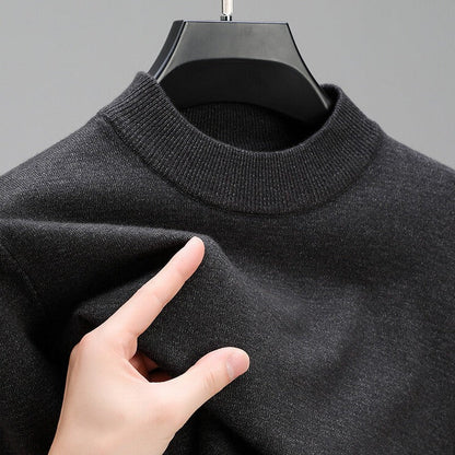 High-Quality Men's Cashmere Sweater With Elegant Hem - Coldesk