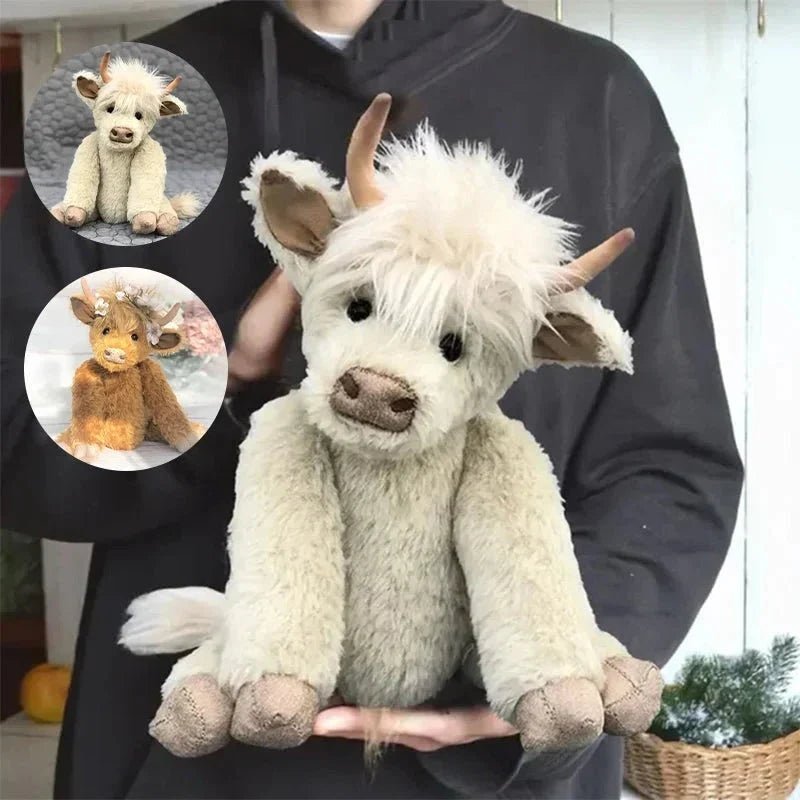 Highland Cow Wearing Flowers - Coldesk