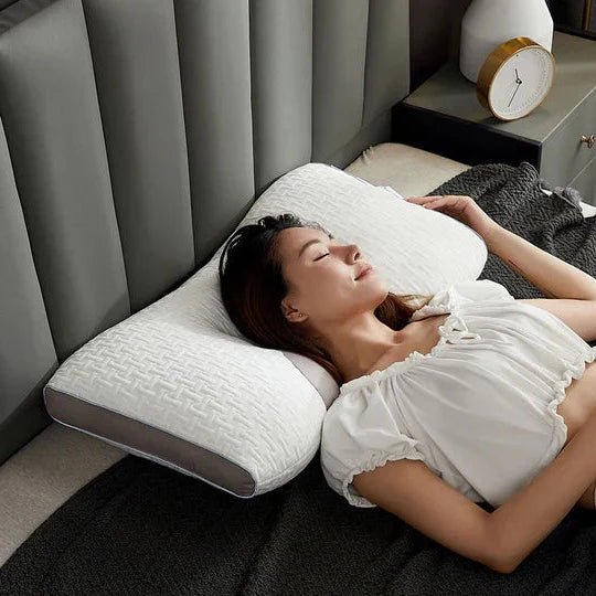 Hybrid Pillow For Back & Side Sleepers - Neck & Shoulder Support Pillow - Coldesk