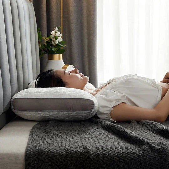 Hybrid Pillow For Back & Side Sleepers - Neck & Shoulder Support Pillow - Coldesk