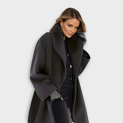 Luxurious Windproof Wool Coat For Women - Coldesk