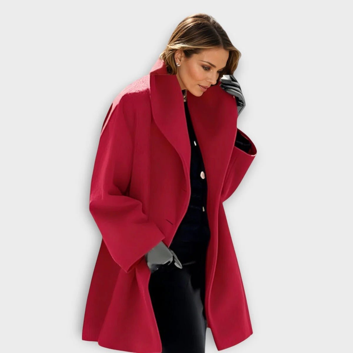 Luxurious Windproof Wool Coat For Women - Coldesk