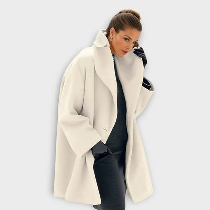 Luxurious Windproof Wool Coat For Women - Coldesk