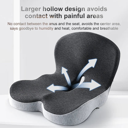 Memory Foam Lumbar Pillow Seat Cushion - Coldesk