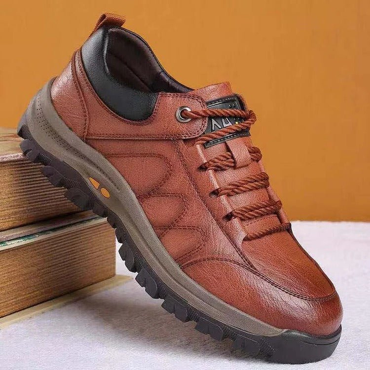 Men’s Casual Hand Stitching Arch Support & Non-slip Breathable Shoes - Coldesk