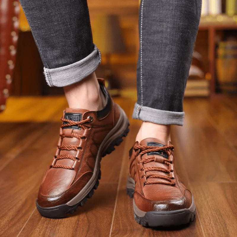 Men’s Casual Hand Stitching Arch Support & Non-slip Breathable Shoes - Coldesk