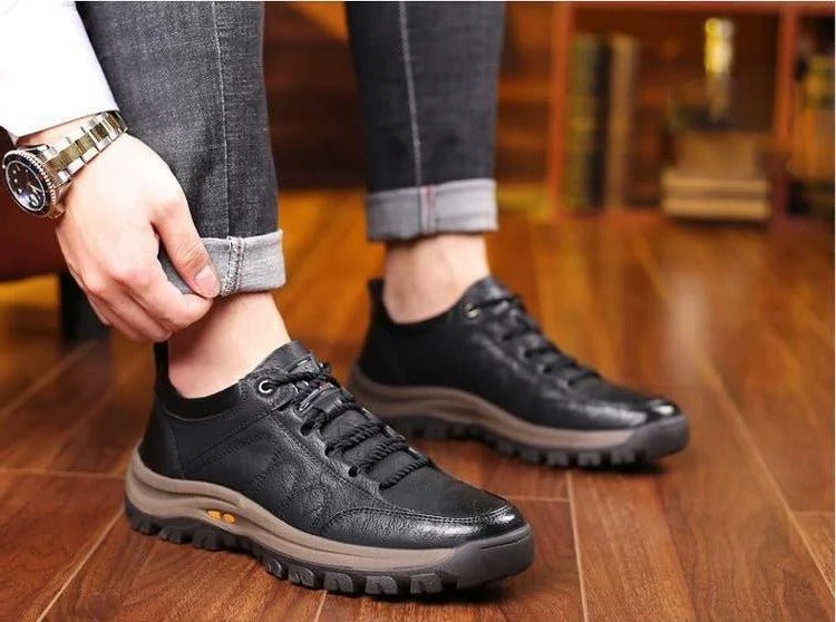 Men’s Casual Hand Stitching Arch Support & Non-slip Breathable Shoes - Coldesk
