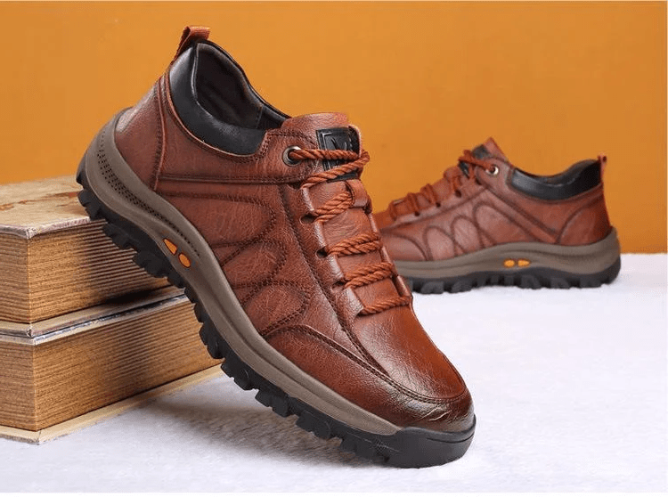 Men’s Casual Hand Stitching Arch Support & Non-slip Breathable Shoes - Coldesk