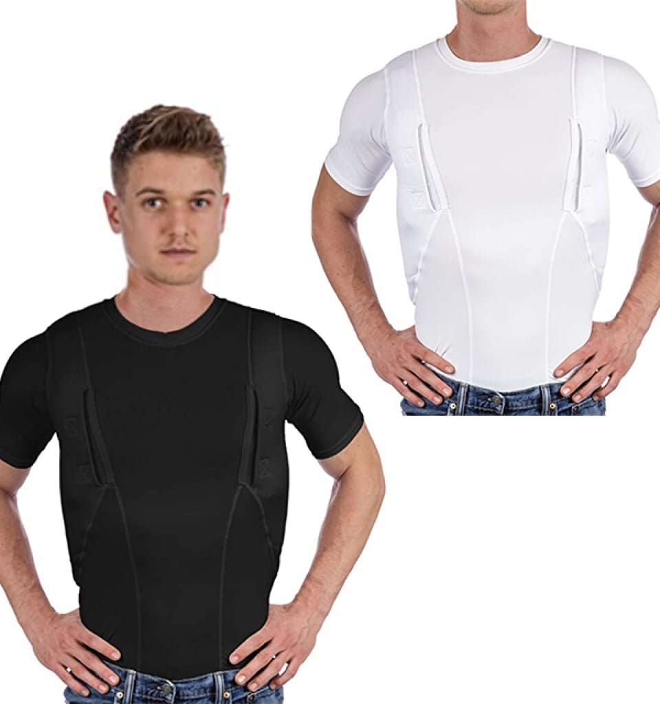 Men/women's Concealed Leather Holster T-shirt - Coldesk
