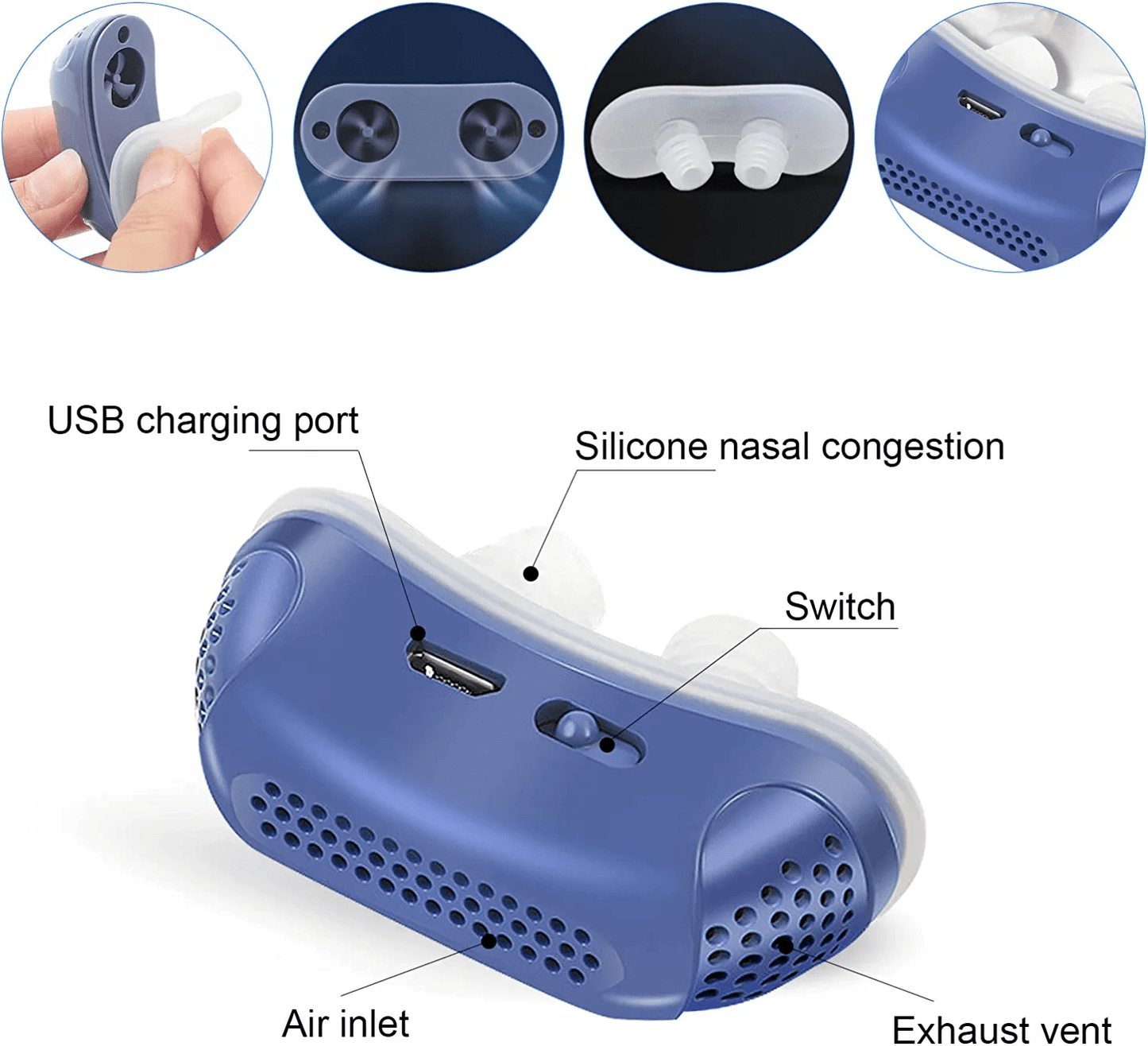 Micro CPAP Sleep Apnea Machine For Travel & Anti Snoring - CPAP Alternative - Coldesk