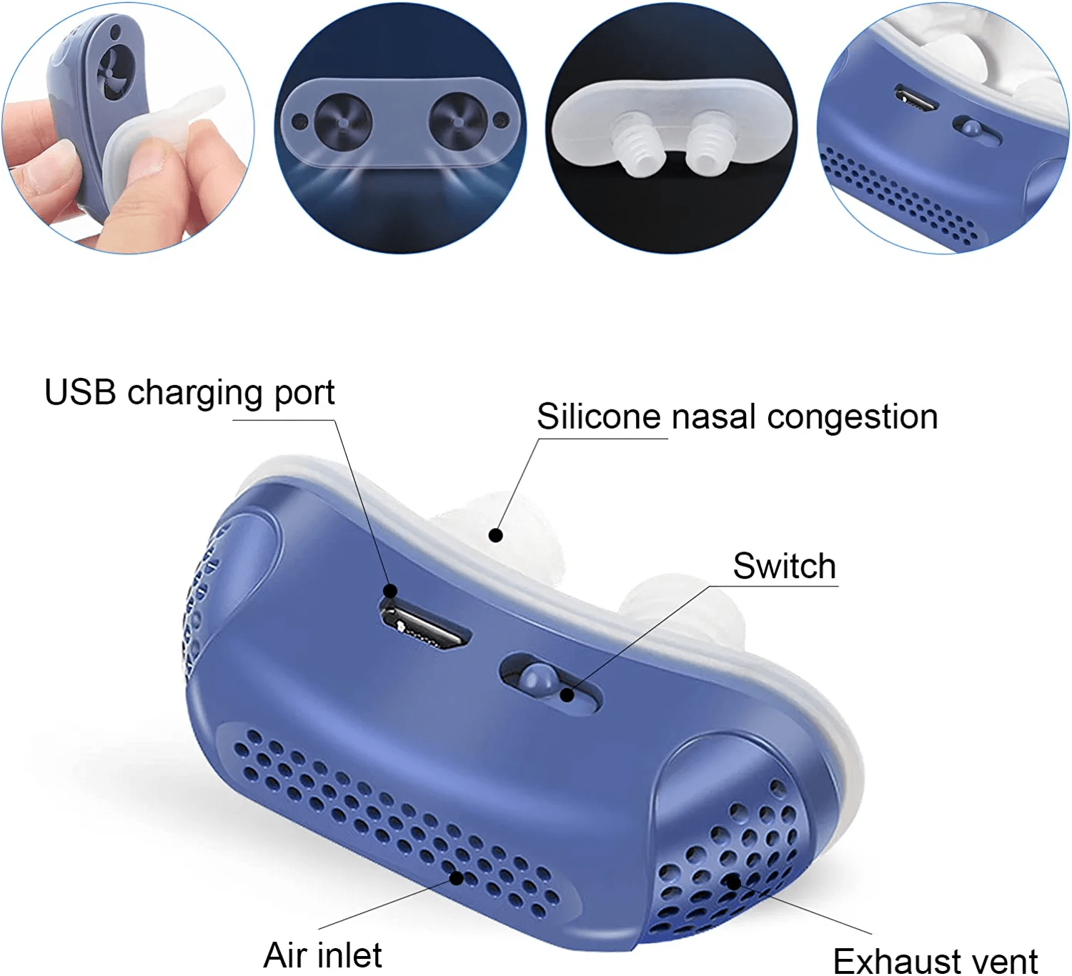 Micro CPAP Sleep Apnea Machine For Travel & Anti Snoring - CPAP Alternative - Coldesk