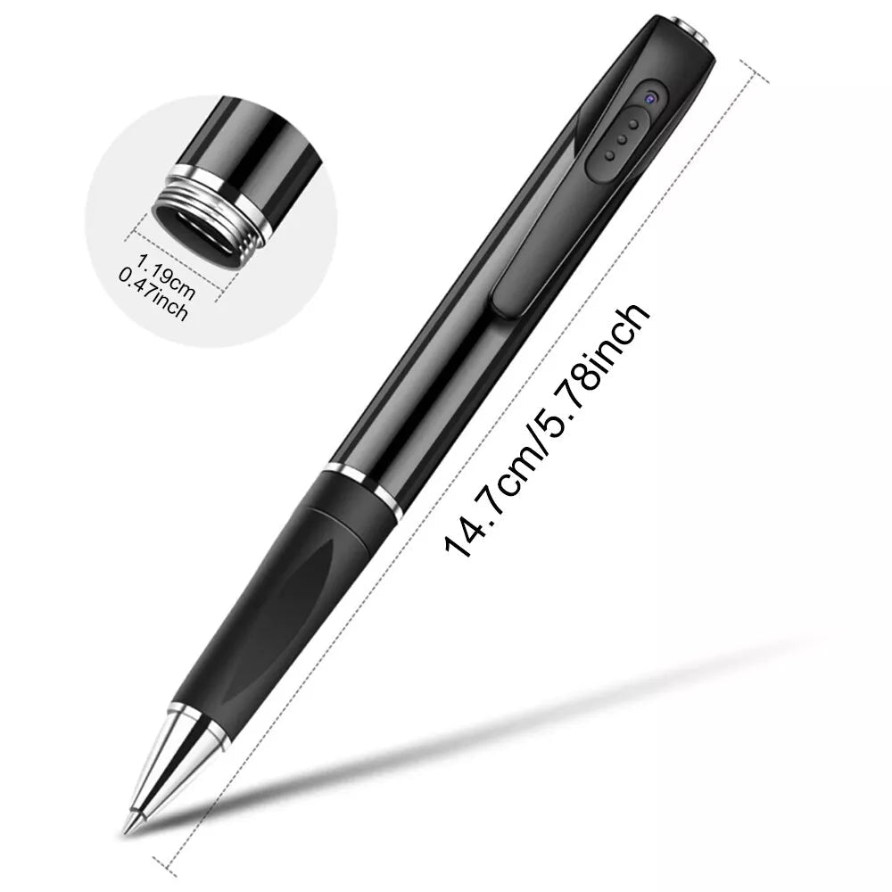 Mini Camera Pen Pocket Digital Voice Video Recorder for Business Conference 1080P Wearable Body Micro Cam Security Cameras - Coldesk