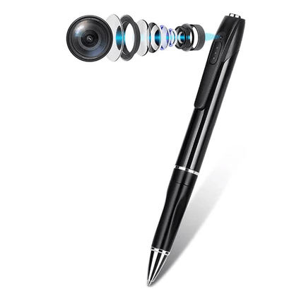 Mini Camera Pen Pocket Digital Voice Video Recorder for Business Conference 1080P Wearable Body Micro Cam Security Cameras - Coldesk