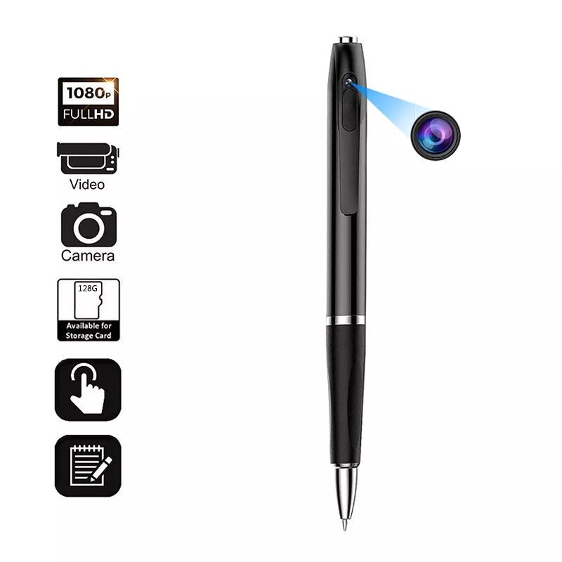 Mini Camera Pen Pocket Digital Voice Video Recorder for Business Conference 1080P Wearable Body Micro Cam Security Cameras - Coldesk