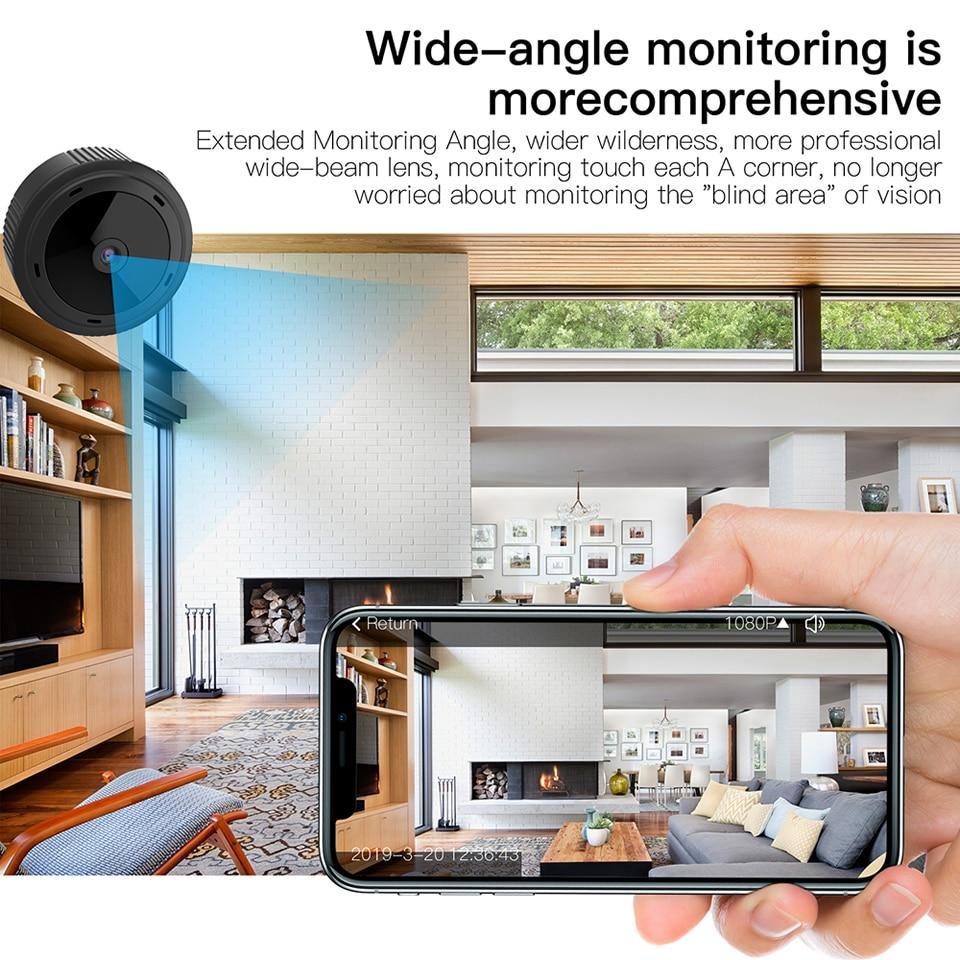 Mini WiFi Camera 1080P HD IR Night Vision Home Security Camera Baby Monitor - Coldesk