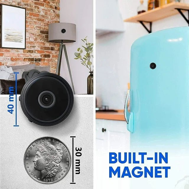 Mini Wireless Magnetic Camera with Audio and Video Live Feed - Coldesk