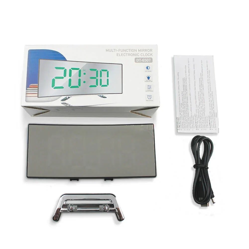 Modern Curved LED Digital Clock - Coldesk