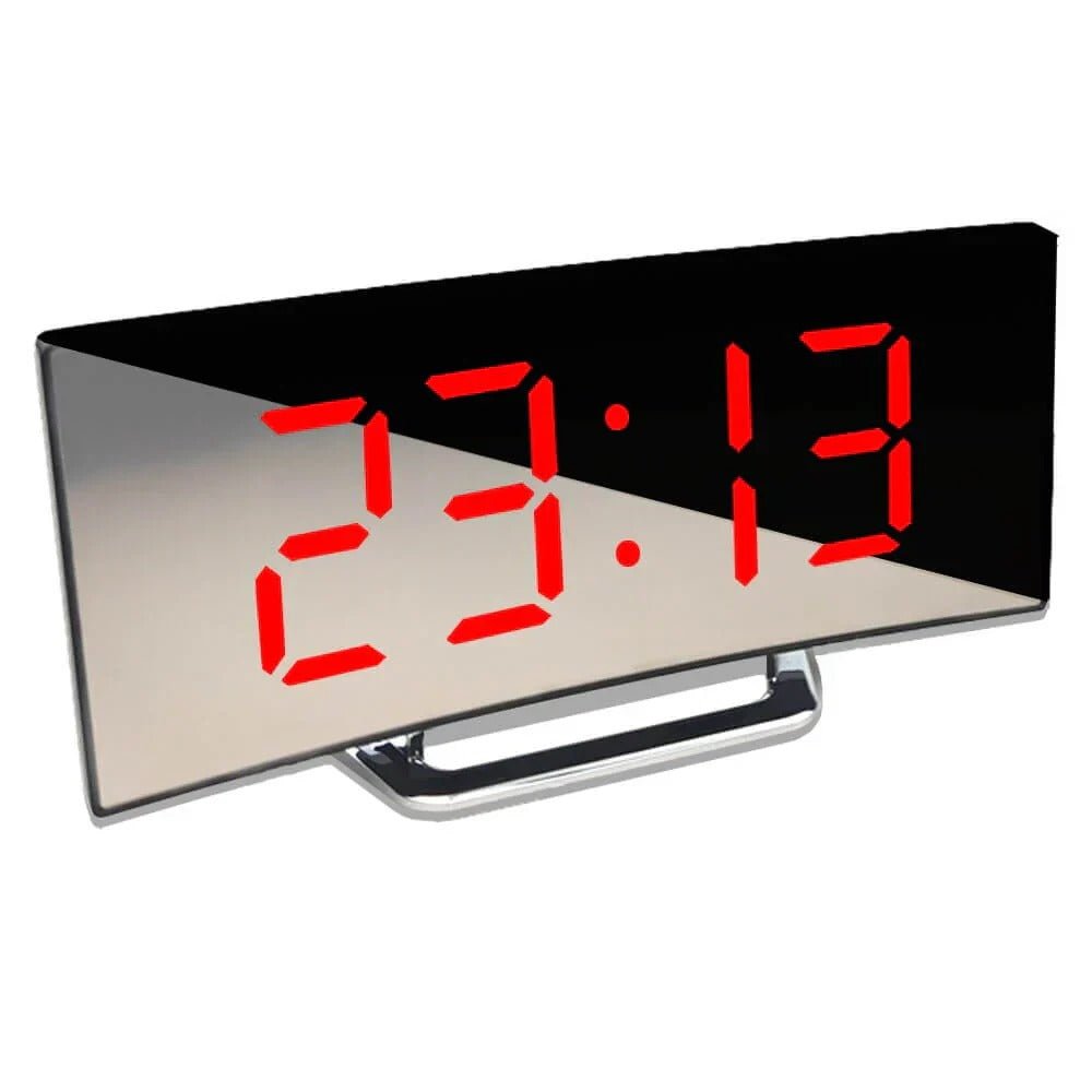 Modern Curved LED Digital Clock - Coldesk