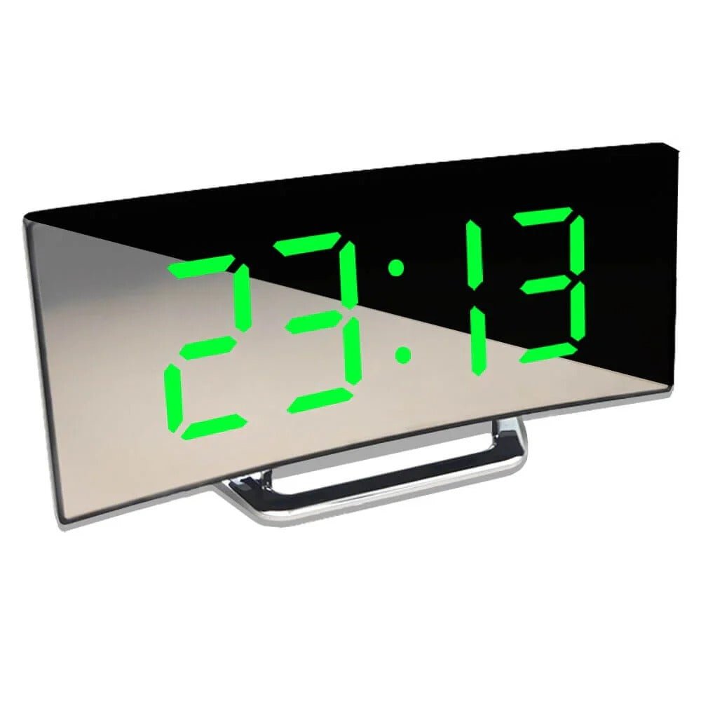 Modern Curved LED Digital Clock - Coldesk