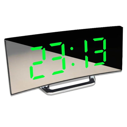 Modern Curved LED Digital Clock - Coldesk