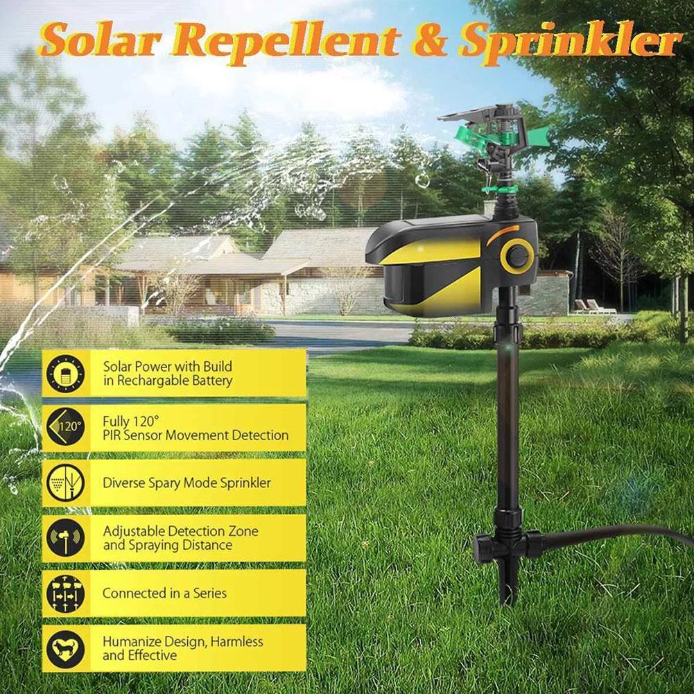 Motion Activated Sprinkler for Deer Solar Powered - Get Rid Of Deer - Coldesk