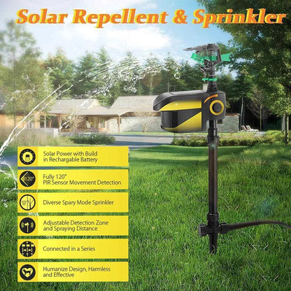 Motion Activated Sprinkler for Deer Solar Powered - Get Rid Of Deer - Coldesk