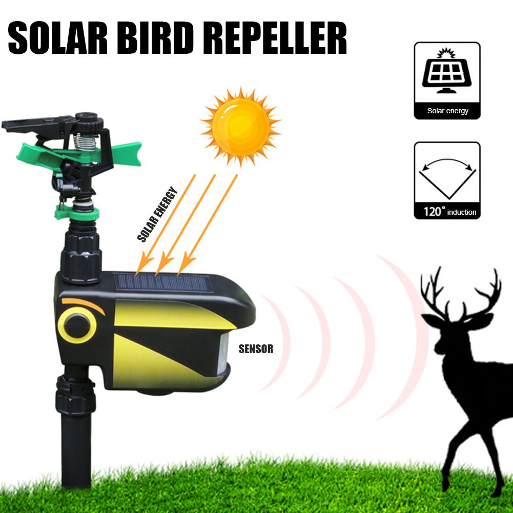 Motion Activated Sprinkler for Deer Solar Powered - Get Rid Of Deer - Coldesk