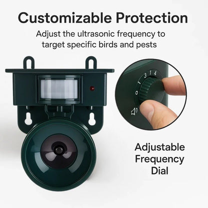 Motion Sensor Bird Deterrent for Crows: Ideal Pigeon Repeller with Sound Scarer - Coldesk