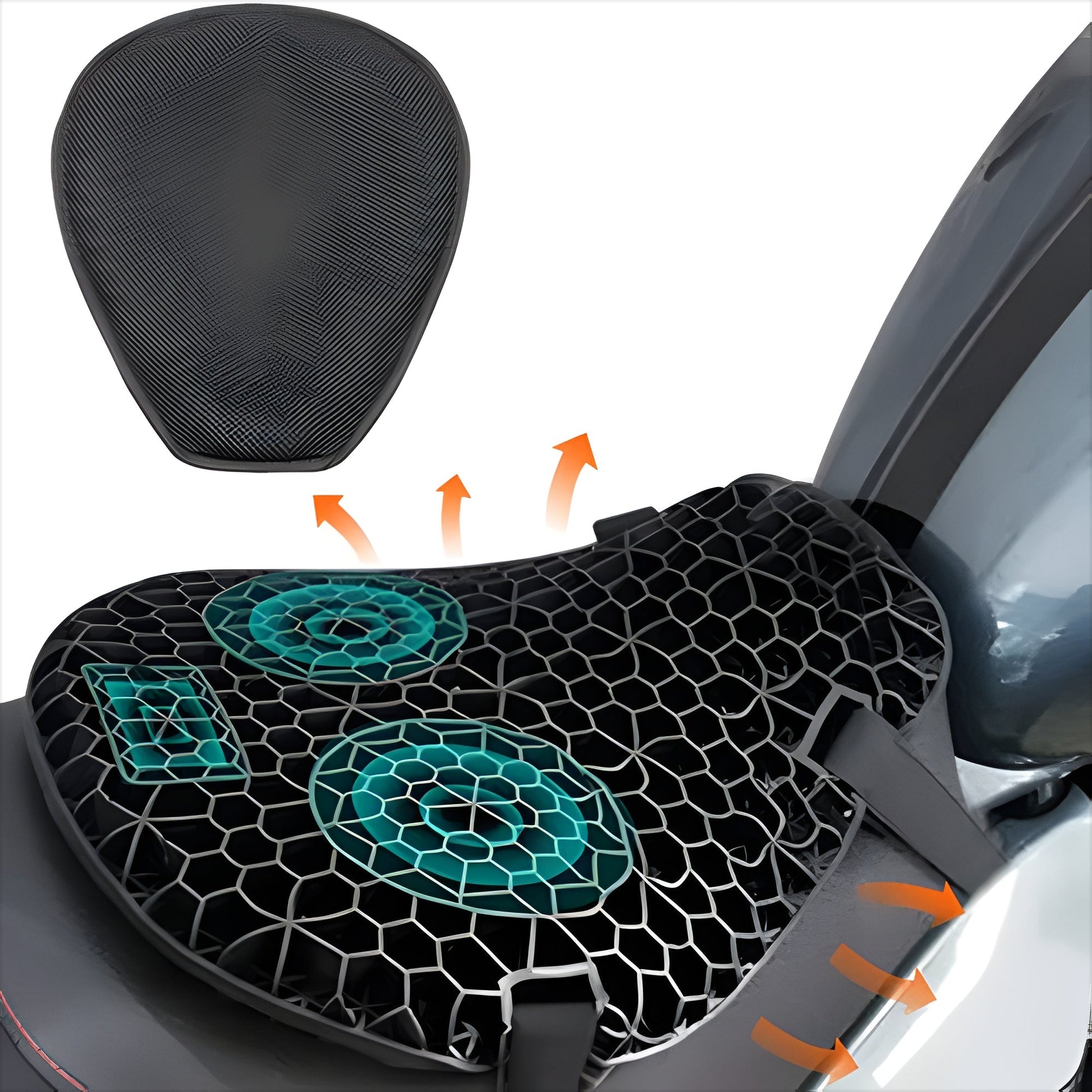 Motorcycle Gel Seat Pad for Long Distance Rides - Coldesk