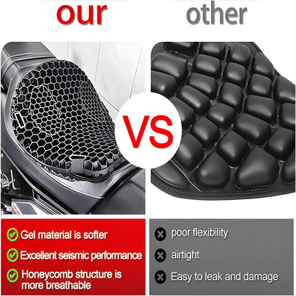 Motorcycle Gel Seat Pad for Long Distance Rides - Coldesk