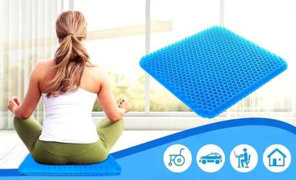 Orthopedic Gel Seat Cushion | Pressure Relief - Tailbone Pain - Lower Back Support - For Office Chair - Car - Wheelchair Use - Coldesk