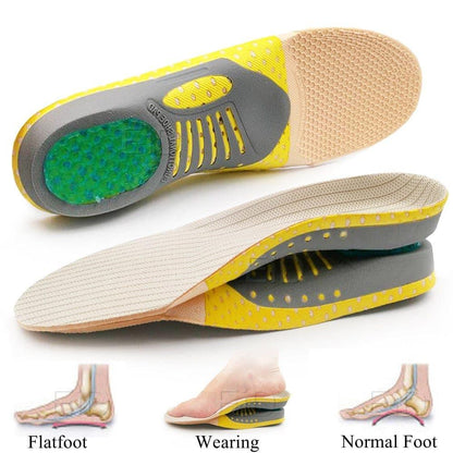 Orthotic Gel Insoles for Flat Feet & Plantar Fasciitis – 2 Piece - Coldesk