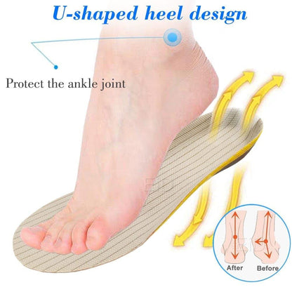 Orthotic Gel Insoles for Flat Feet & Plantar Fasciitis – 2 Piece - Coldesk