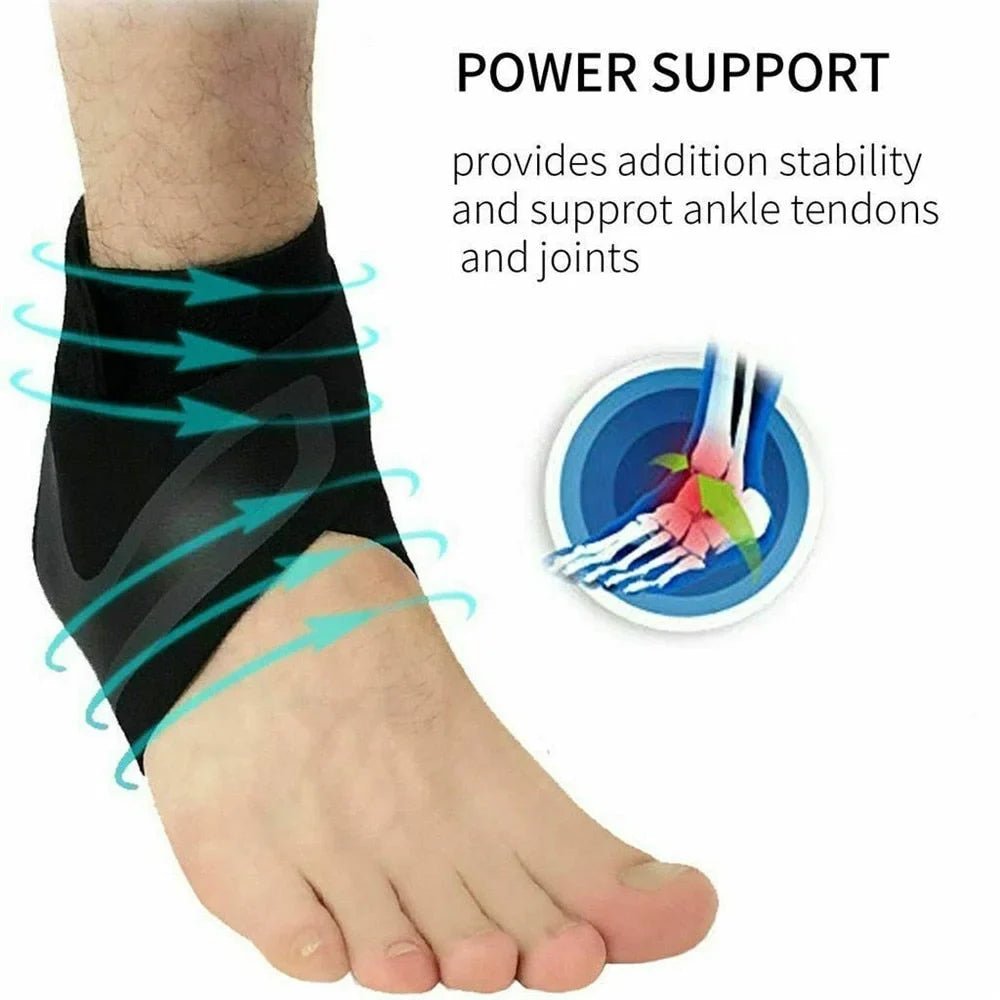 Plantar Ankle X Wrap Brace Support Compression Sleeve - Coldesk