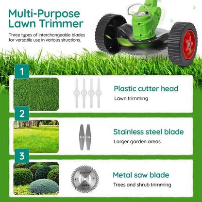 Powerful Electric Battery Operated Cordless Grass Trimmer - Coldesk