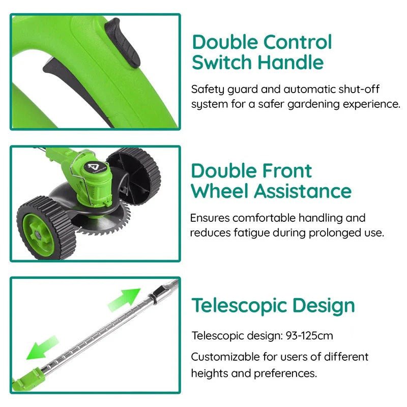 Powerful Electric Battery Operated Cordless Grass Trimmer - Coldesk