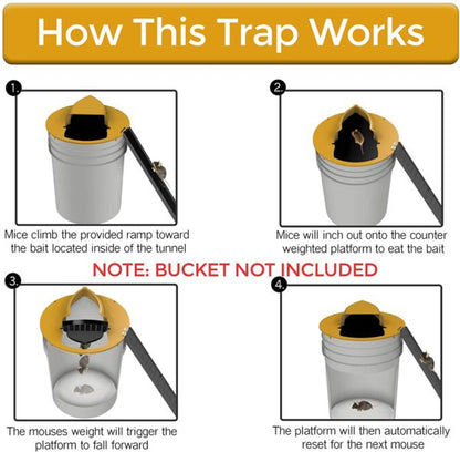 Premium Bucket Lid Mouse Trap - Coldesk