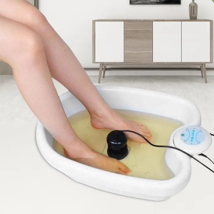 Premium Ionic Foot Detox Cleanse Vibrating Whirlpool Soak Bath - Coldesk
